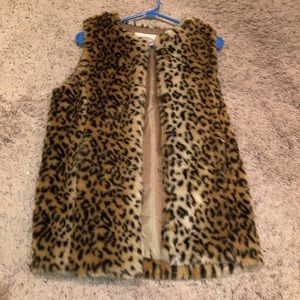 Forever 21 Leopard Vest